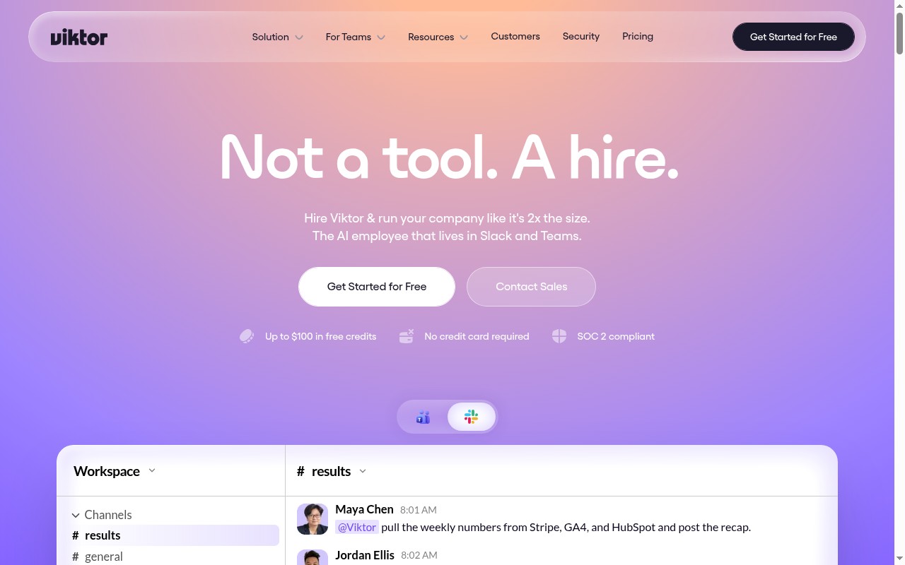 Viktor homepage