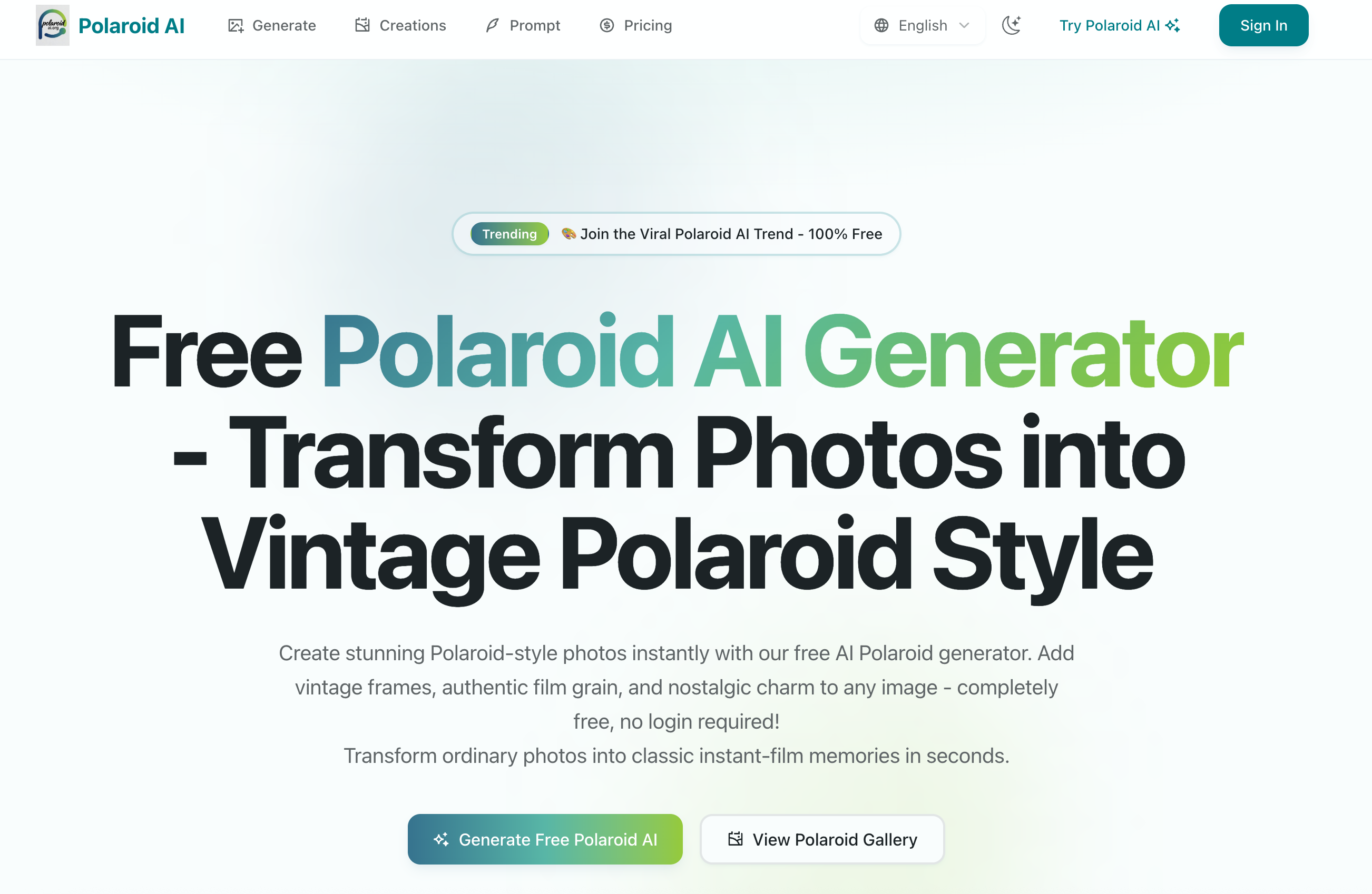 Polaroid AI app icon