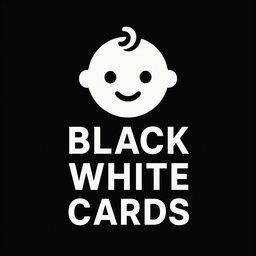 Black & White Baby Cards logo
