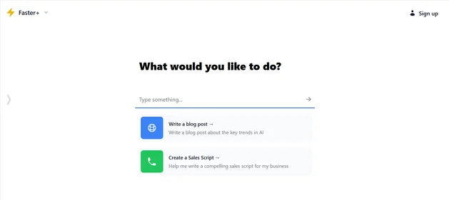 Faster.chat logo