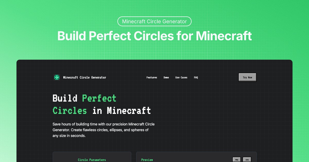 Minecraft Circle Generator logo
