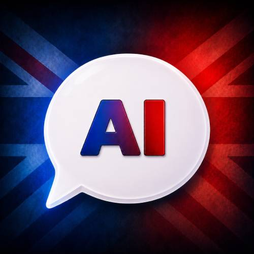 Use of English AI logo