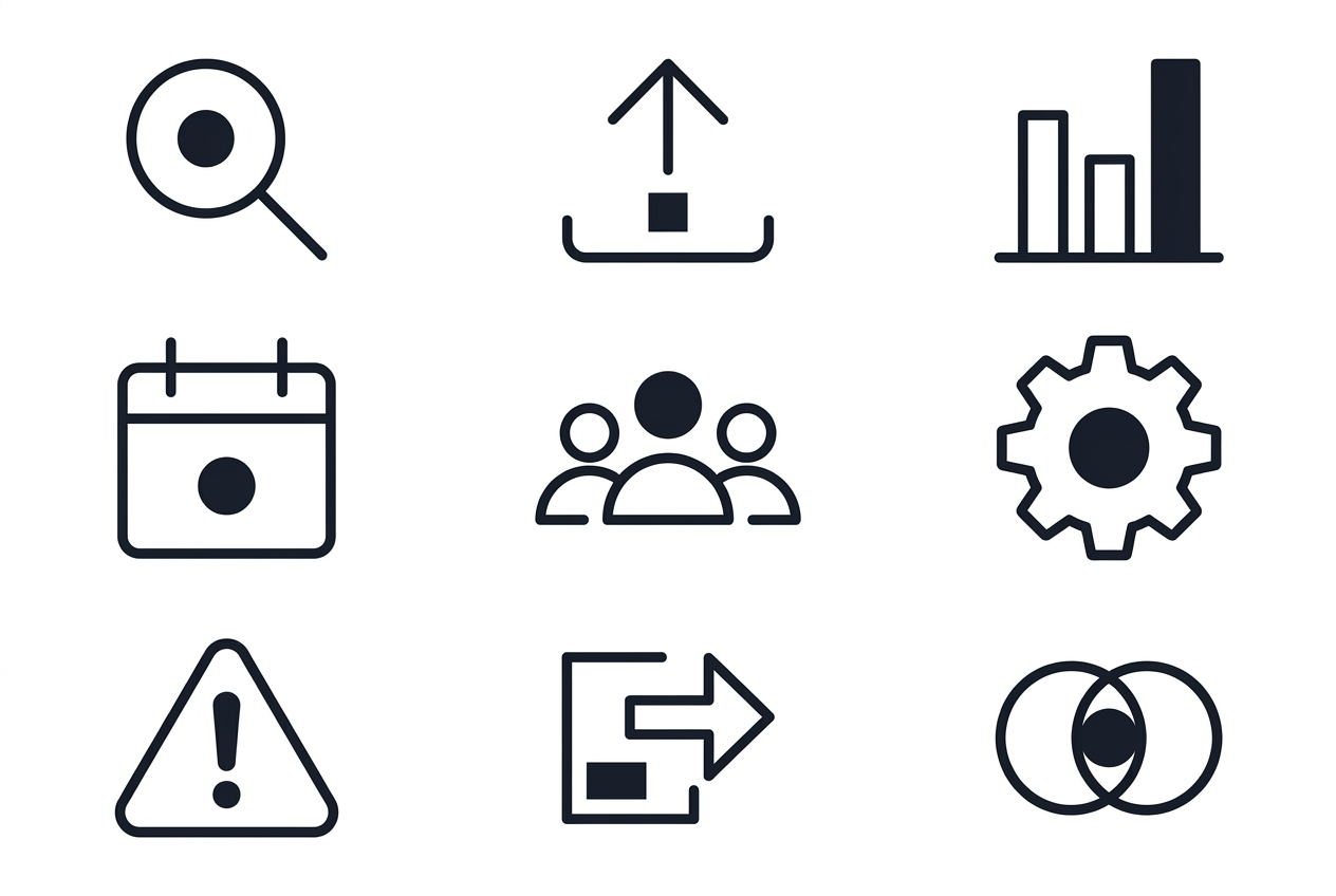Example output generated from the "Brand-consistent icon set in one pass" prompt