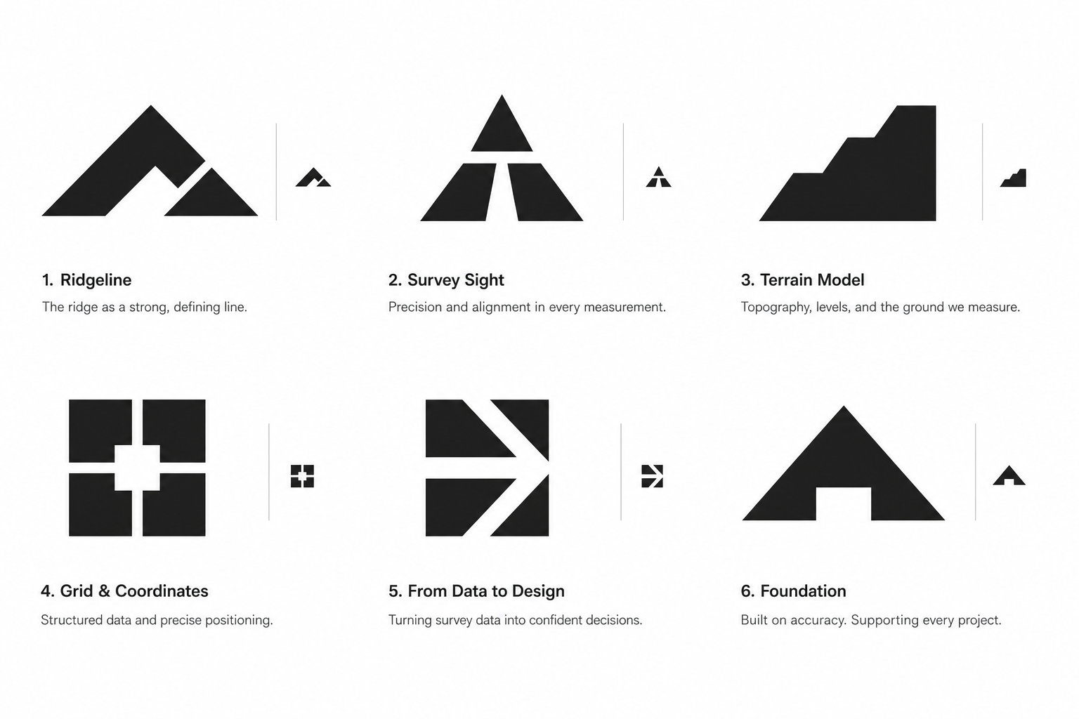 Example output generated from the "Logo concepts that survive at favicon size" prompt