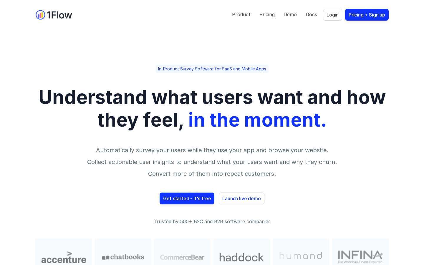 1Flow Homepage