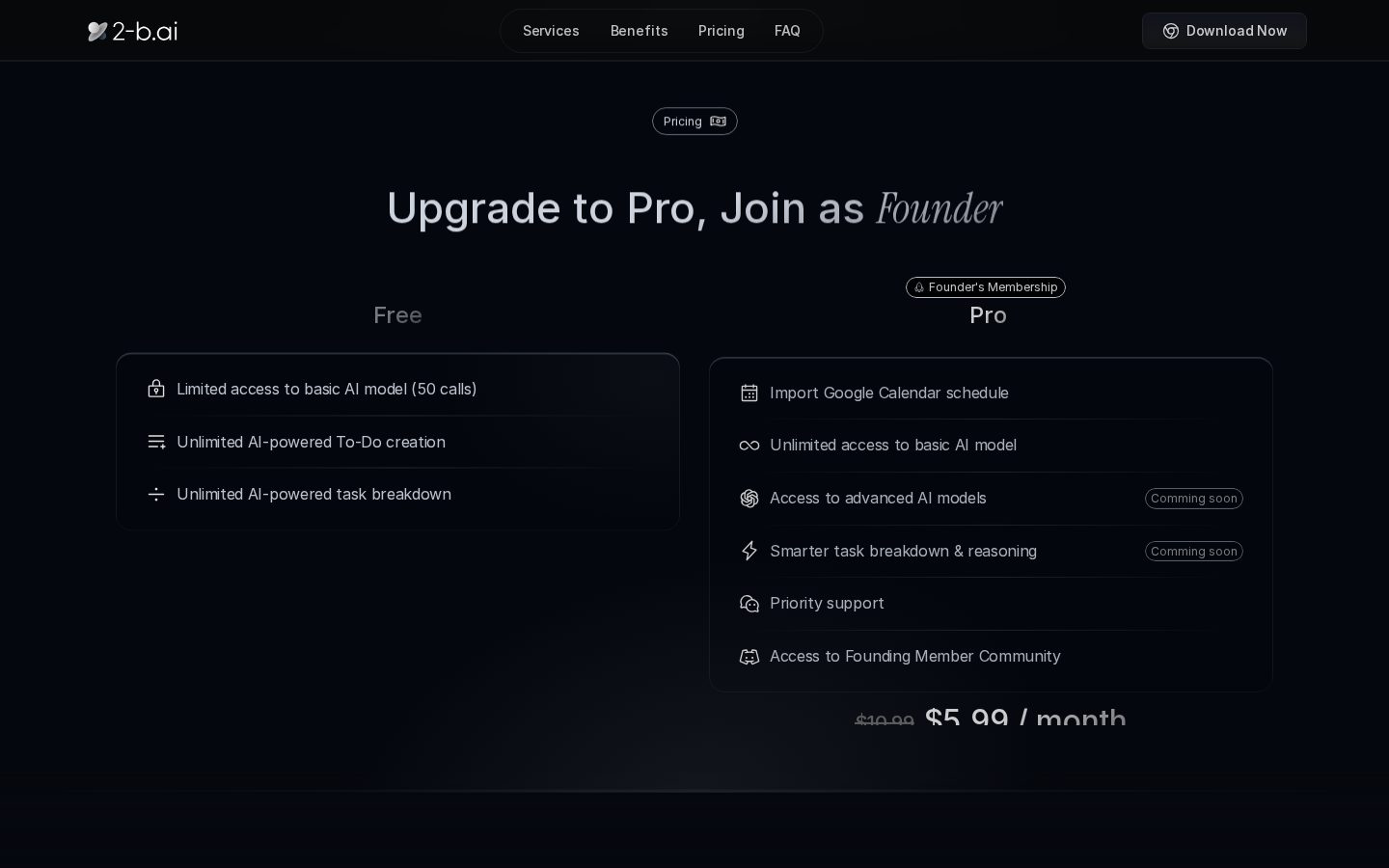 2-b.ai Pricing