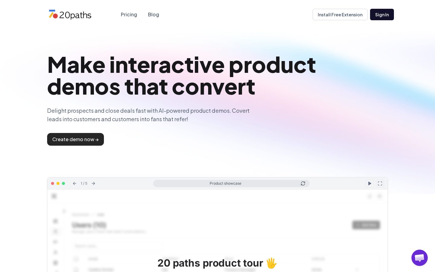 20paths Homepage