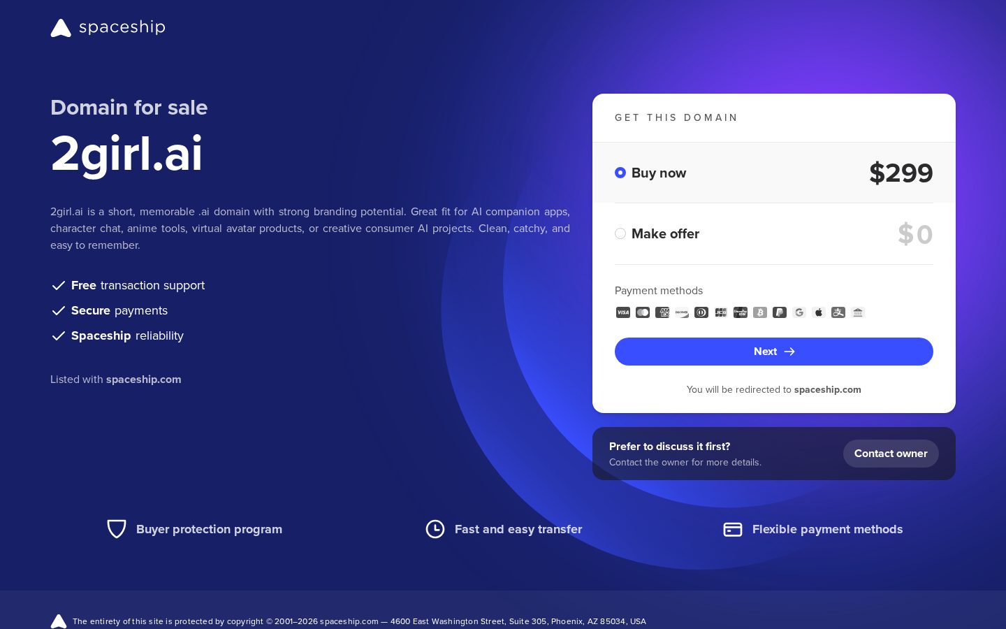 2Girl AI Homepage