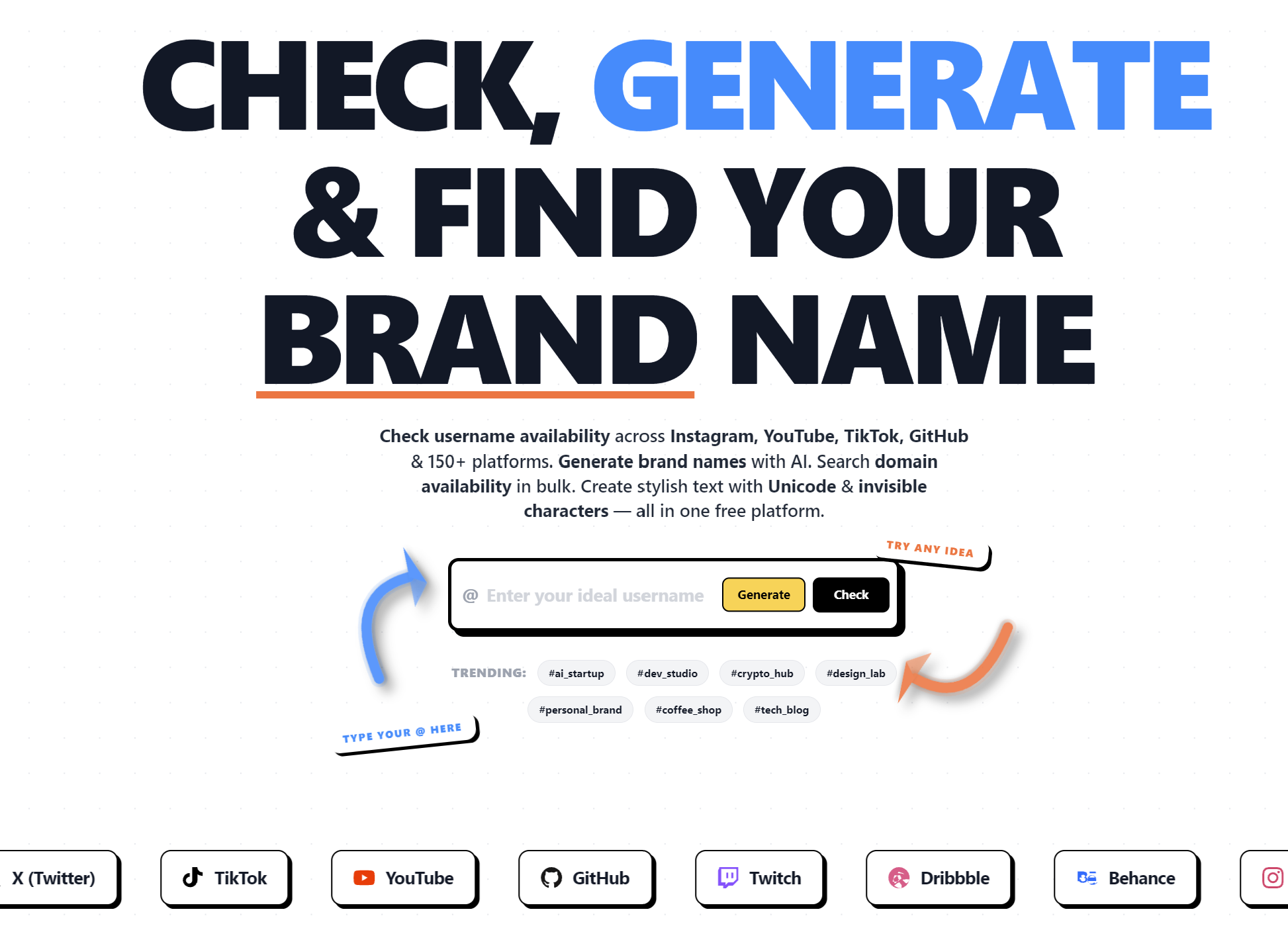 Homepage screenshot