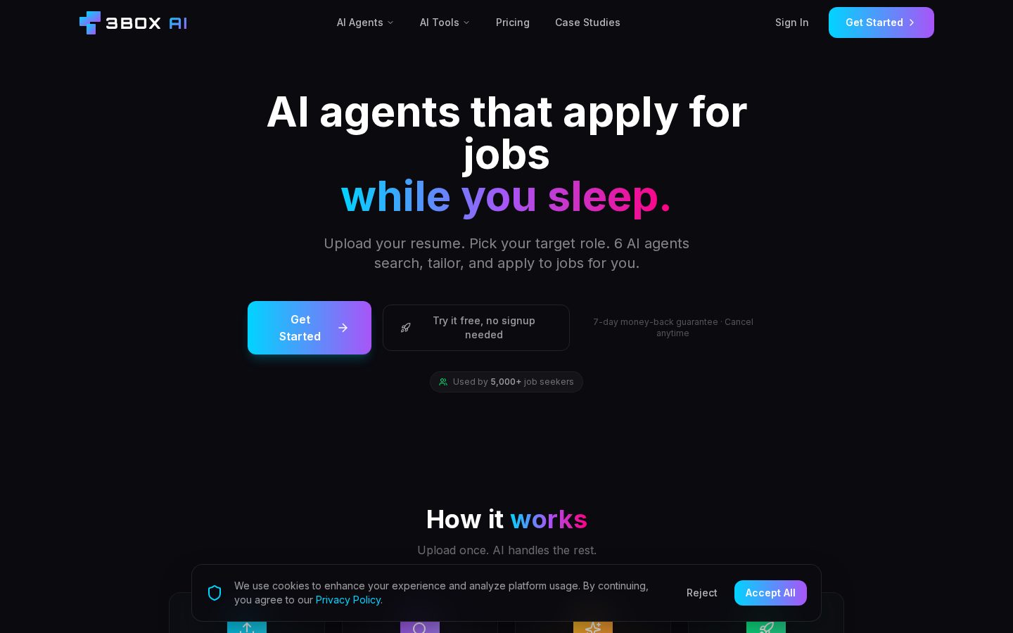 3BOX AI Homepage
