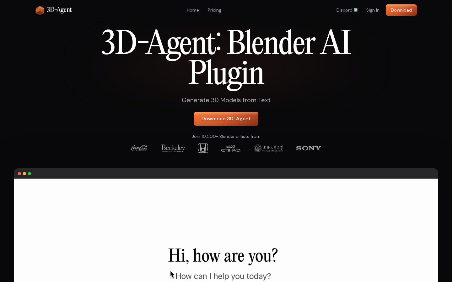 3D-Agent Homepage