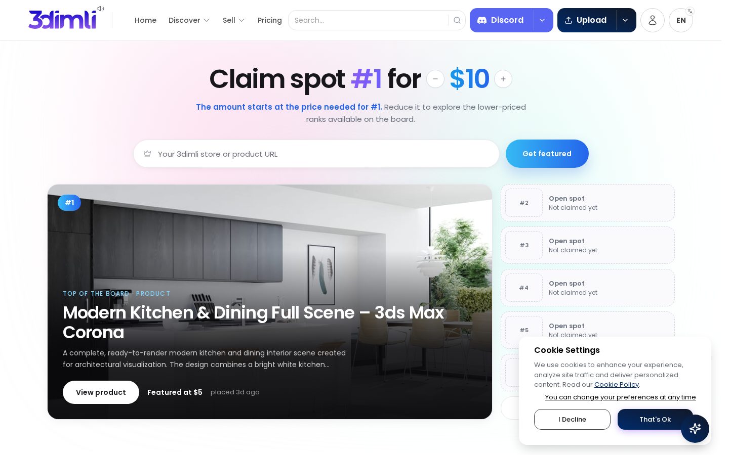 3DIMLI - AI Store Builder Platform Homepage