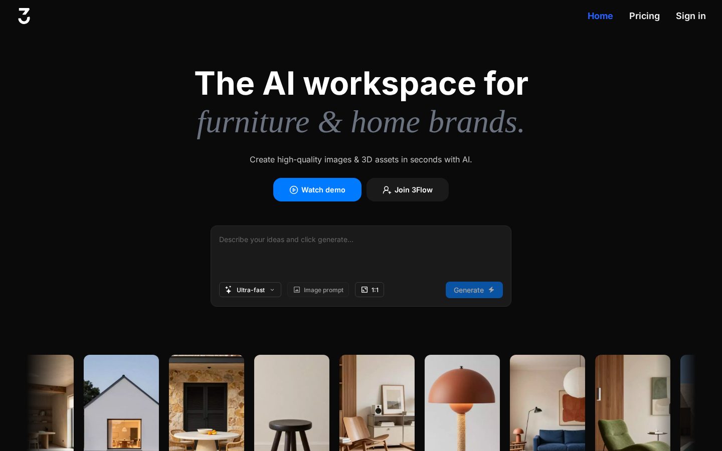 3Flow AI Homepage