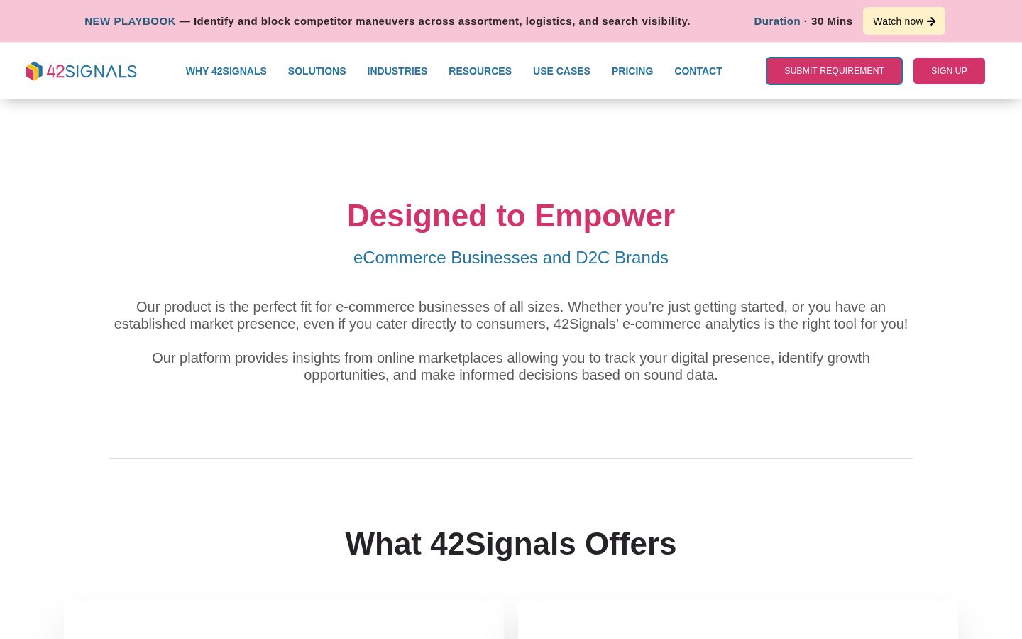 42Signals Pricing
