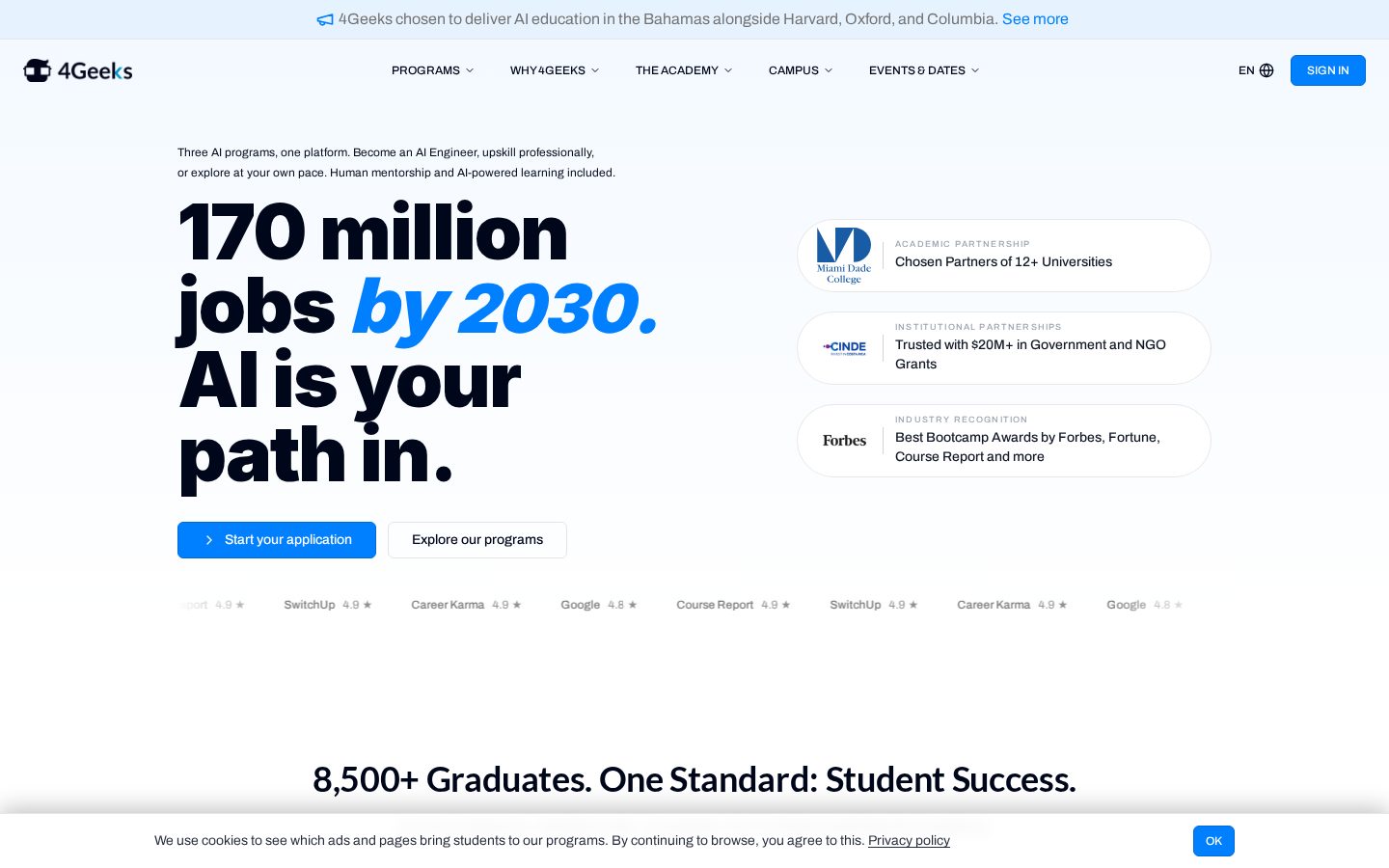 4Geeks Homepage