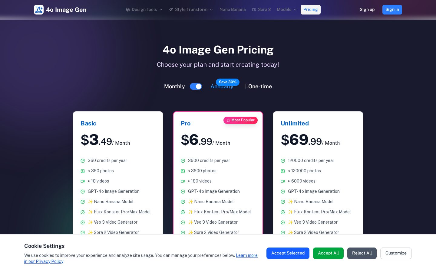 4o Image Gen Pricing