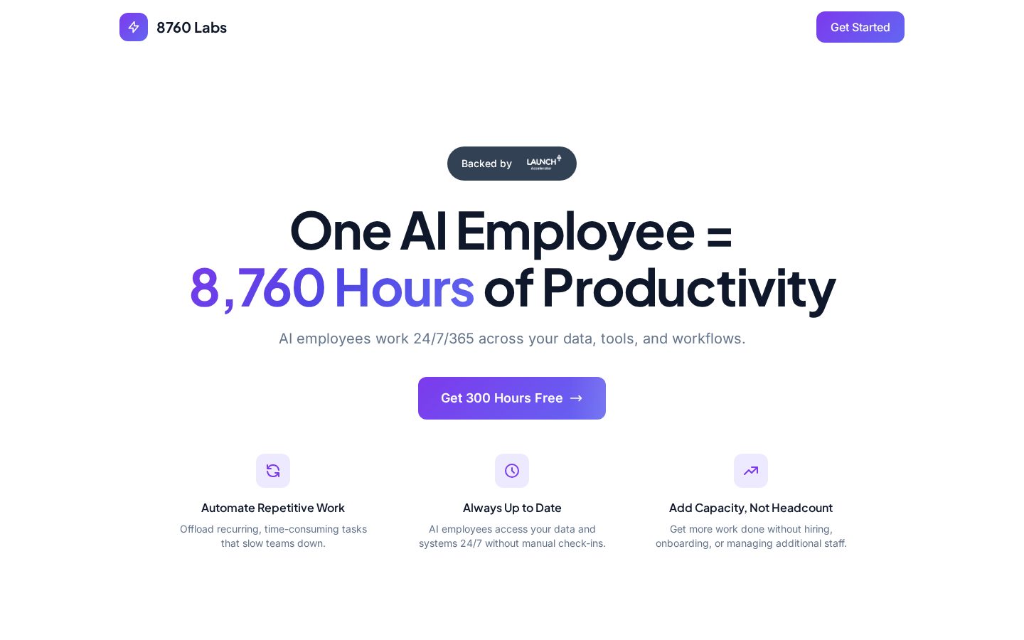8760 Labs Homepage