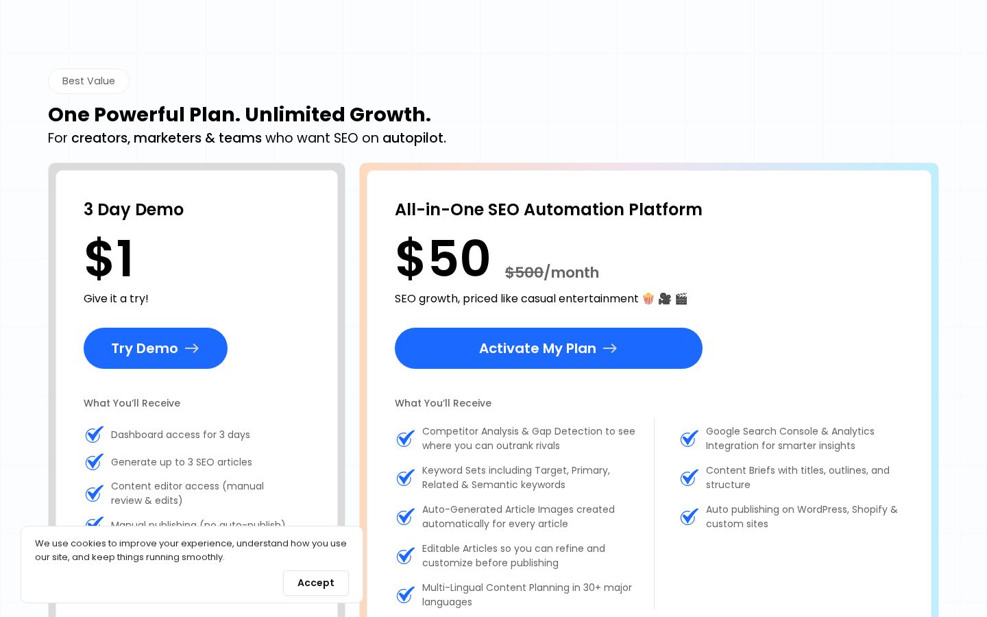 A Simple Tool Pricing