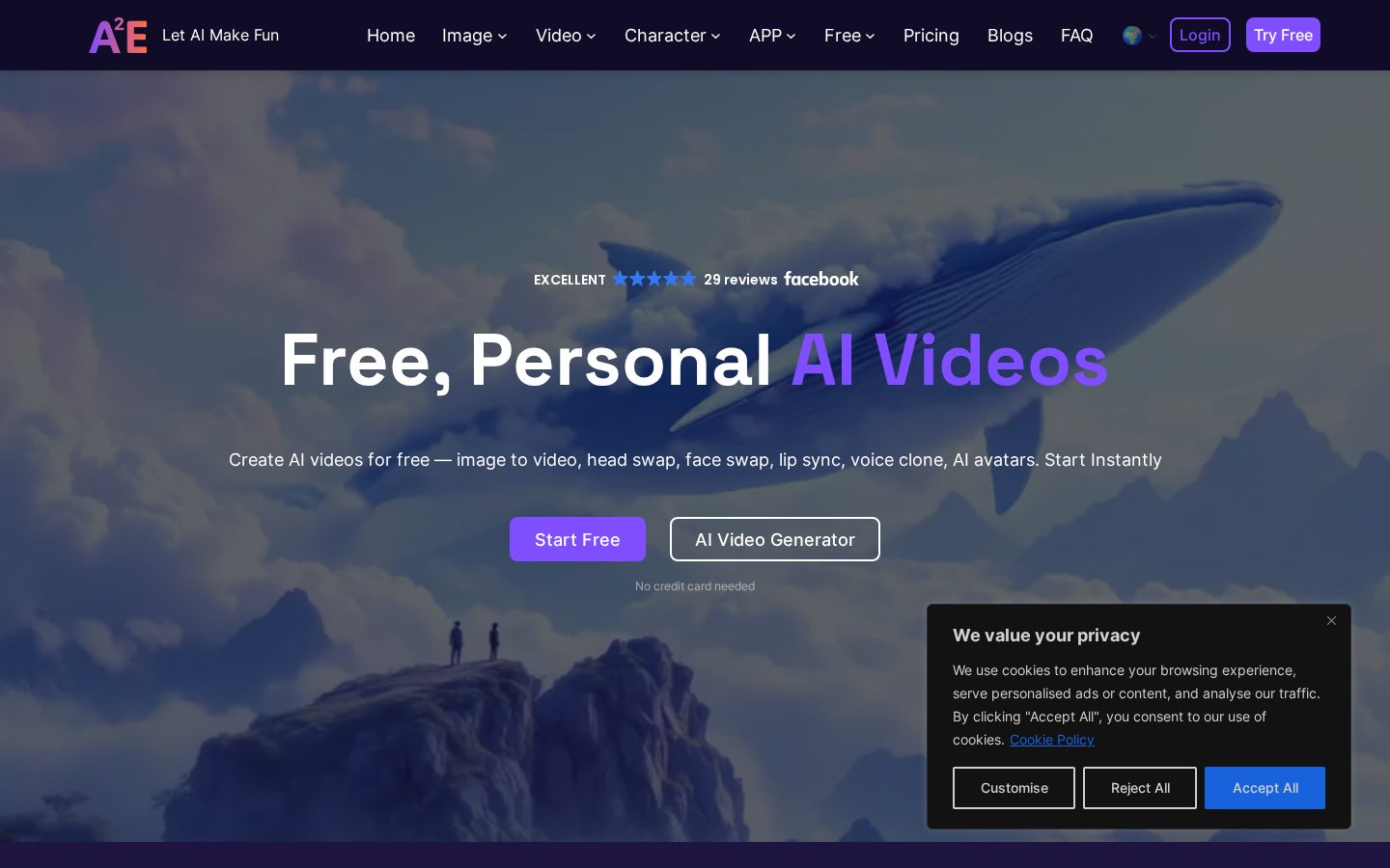 A2E AI Homepage