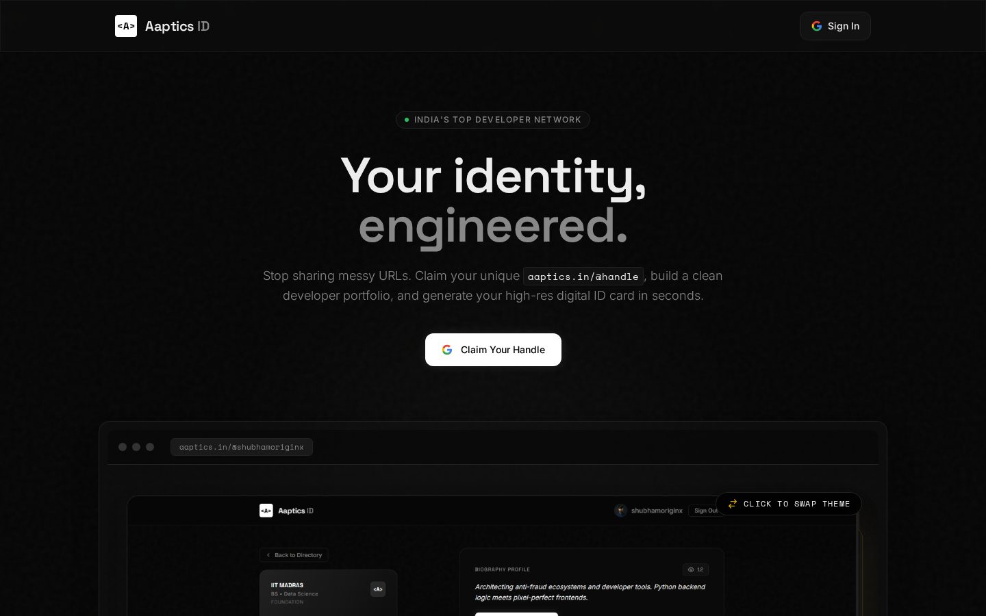 Aaptics Homepage