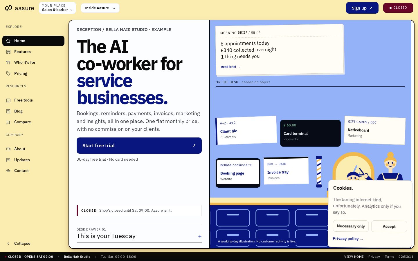 Aasure Homepage
