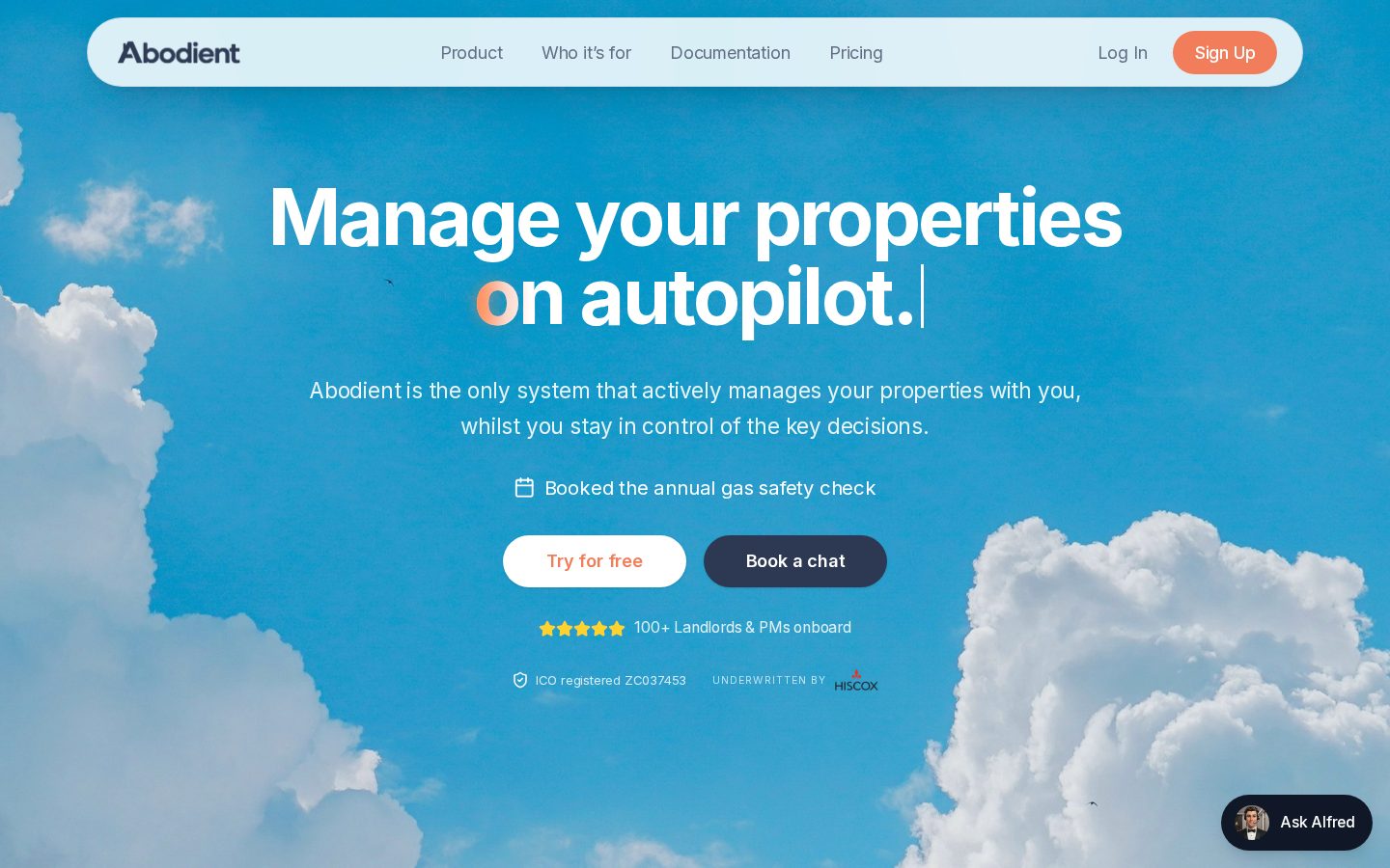 Abodient Homepage