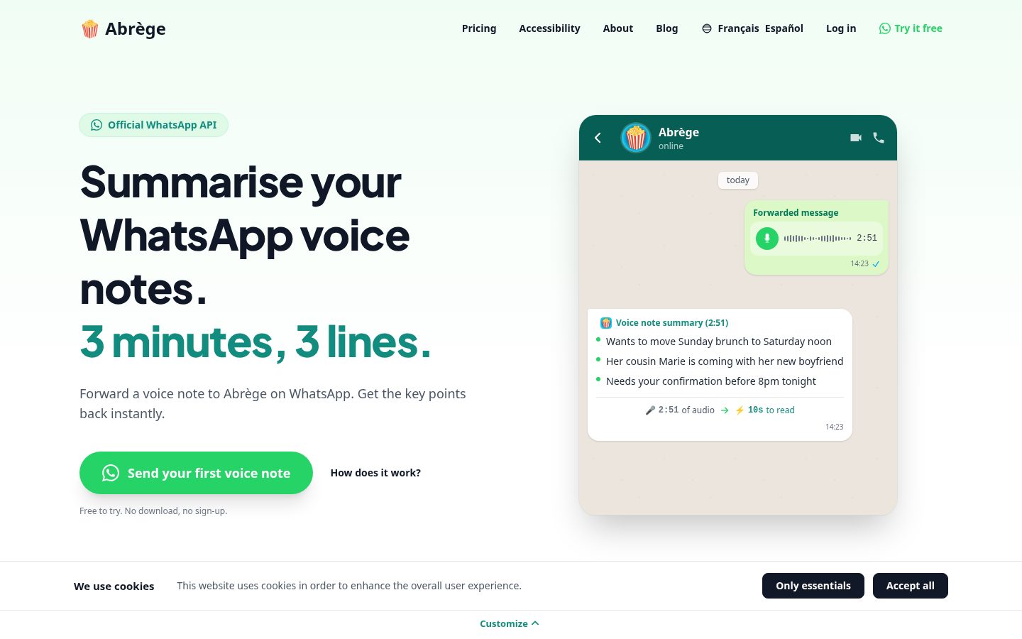 Abrege Homepage