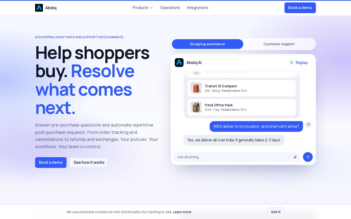 Absliq Systems Private Ltd. Homepage