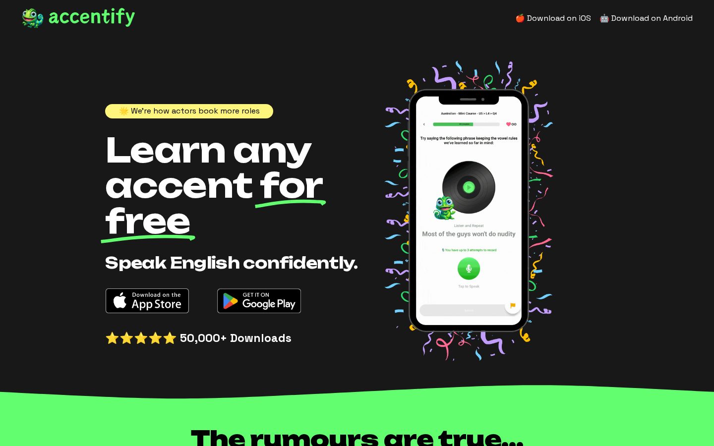 Accentify Homepage