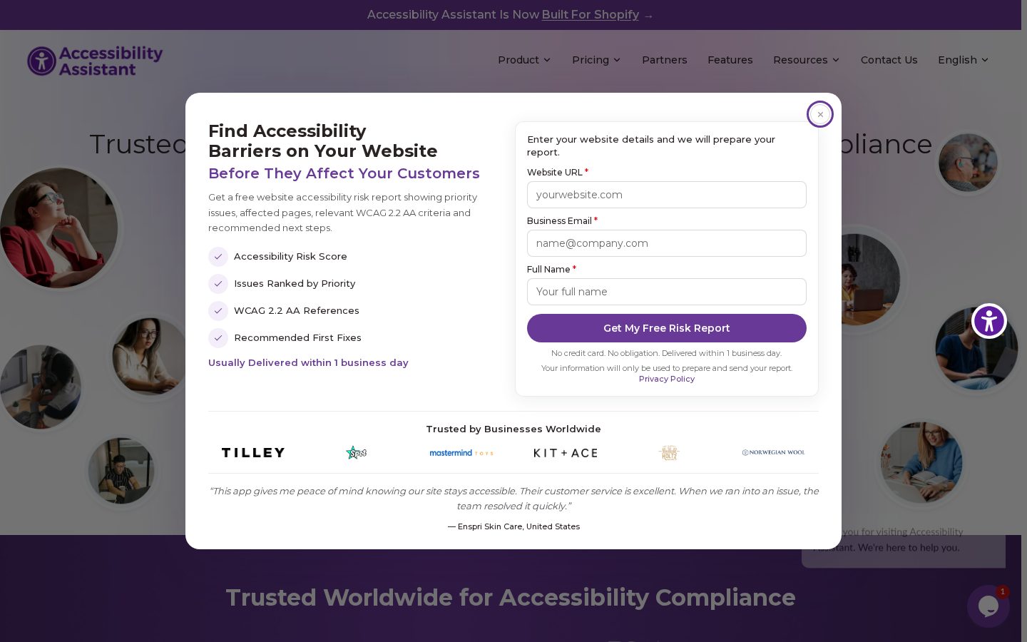 Accessibility Assistant Homepage