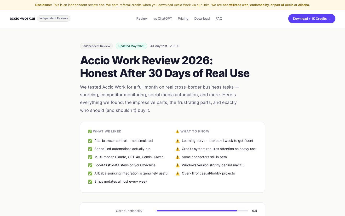 Accio Work Homepage