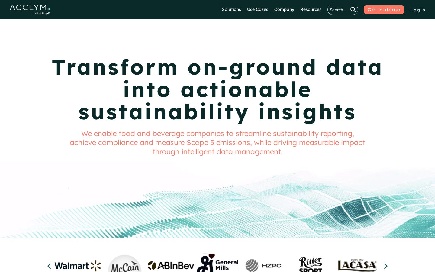 Acclym Homepage