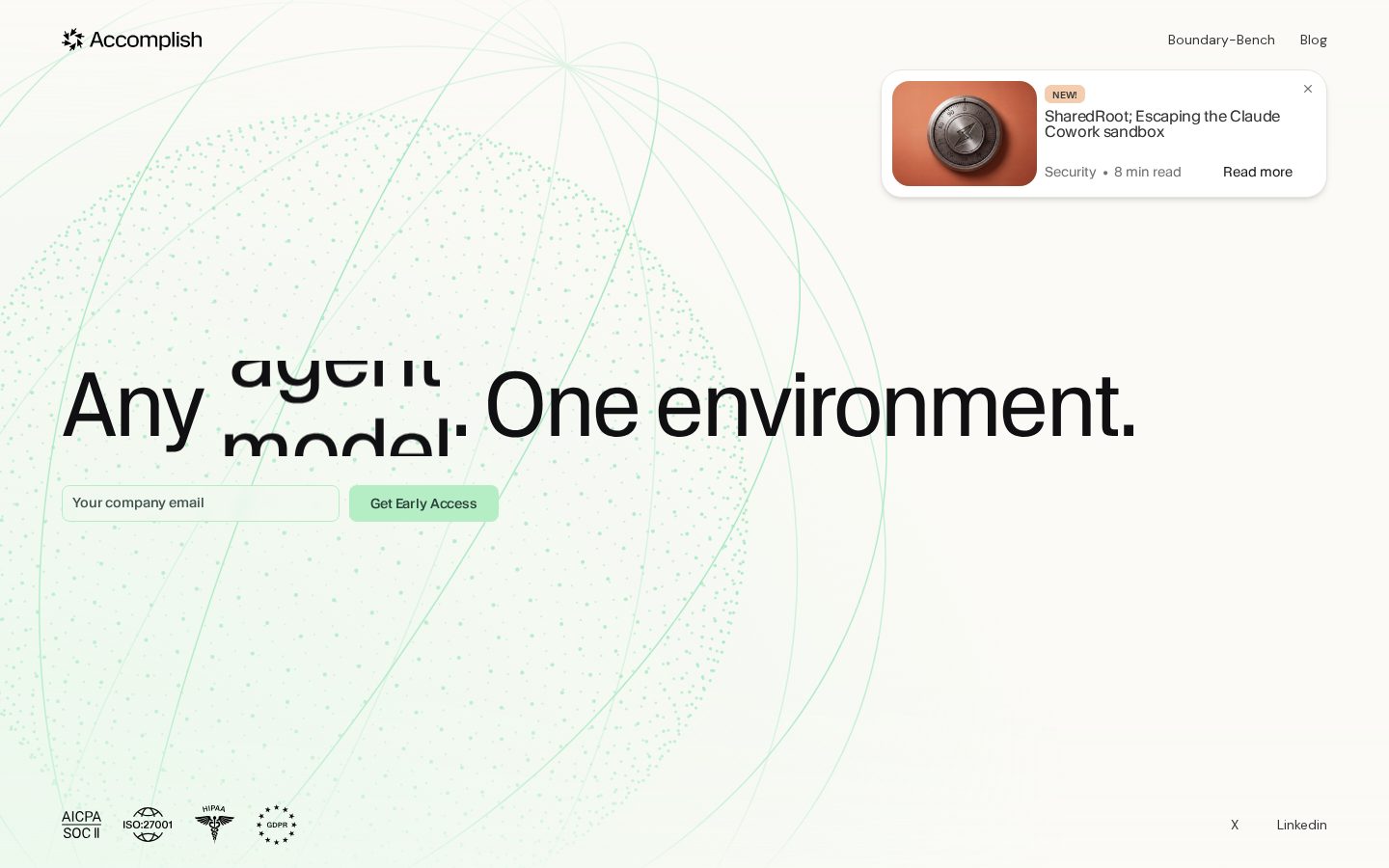 Accomplish AI Homepage