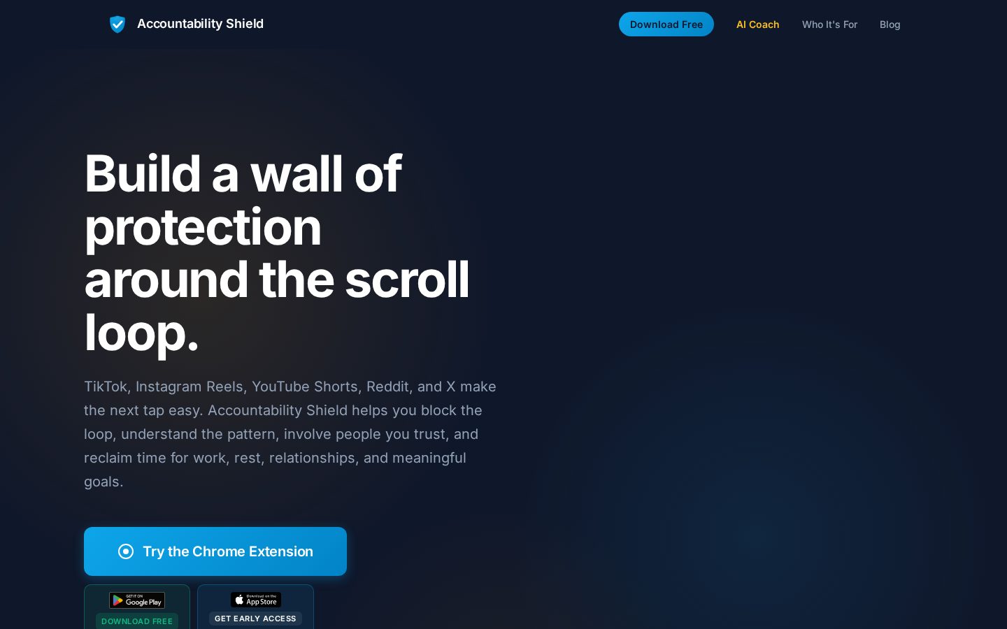 Accountability Shield AI Homepage