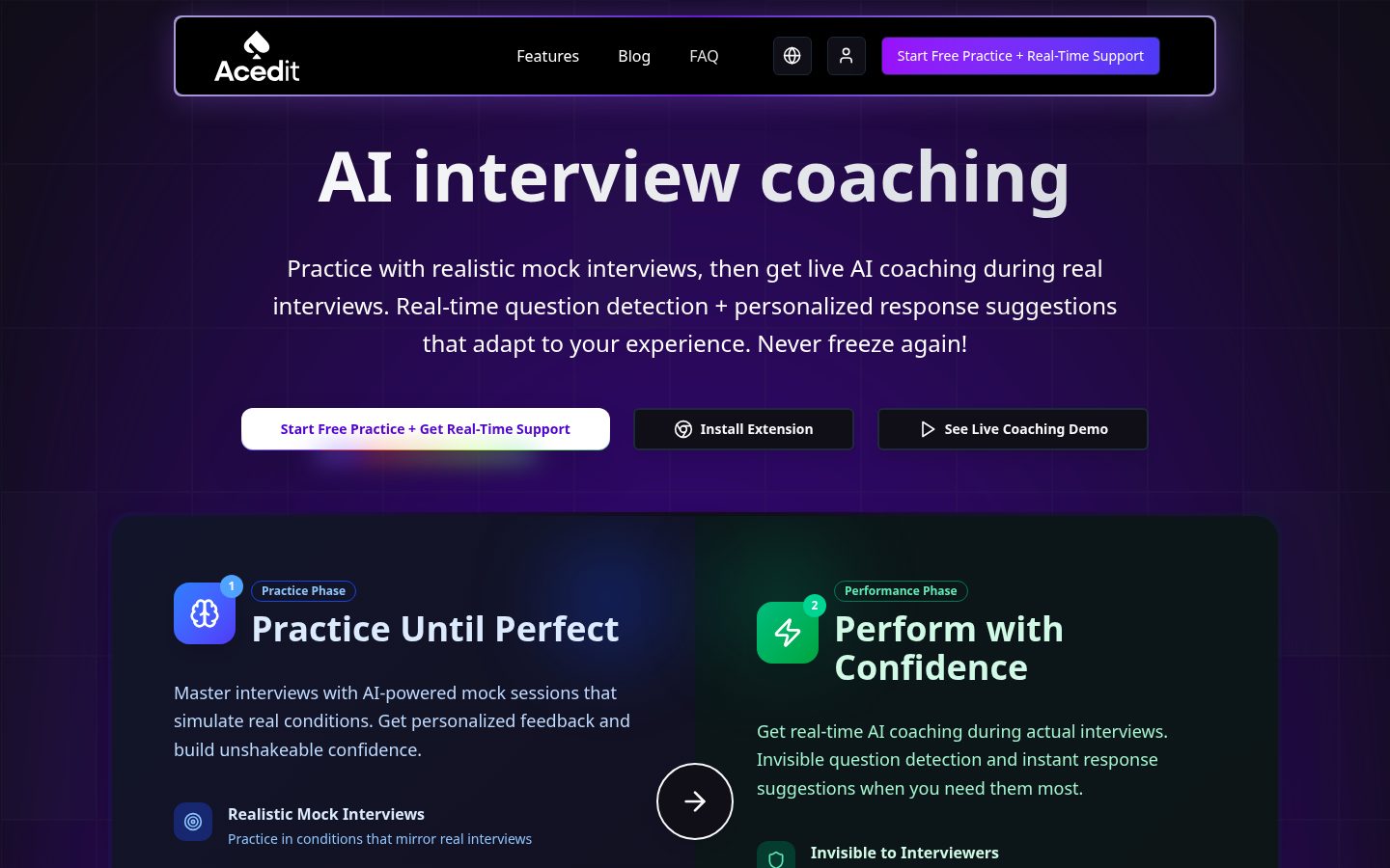 Acedit Homepage