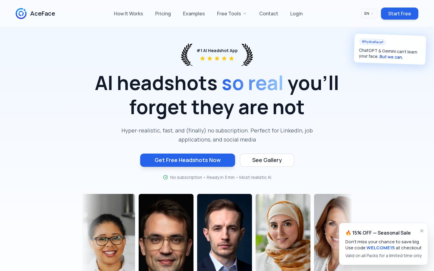 AceFace Homepage