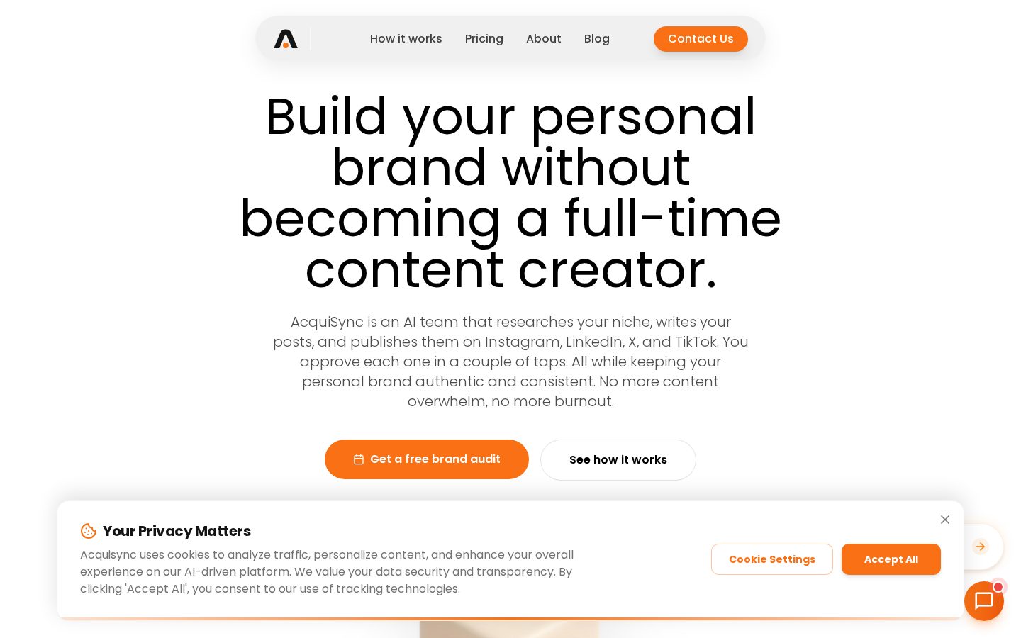AcquiSync Homepage
