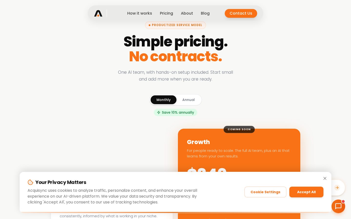 AcquiSync Pricing