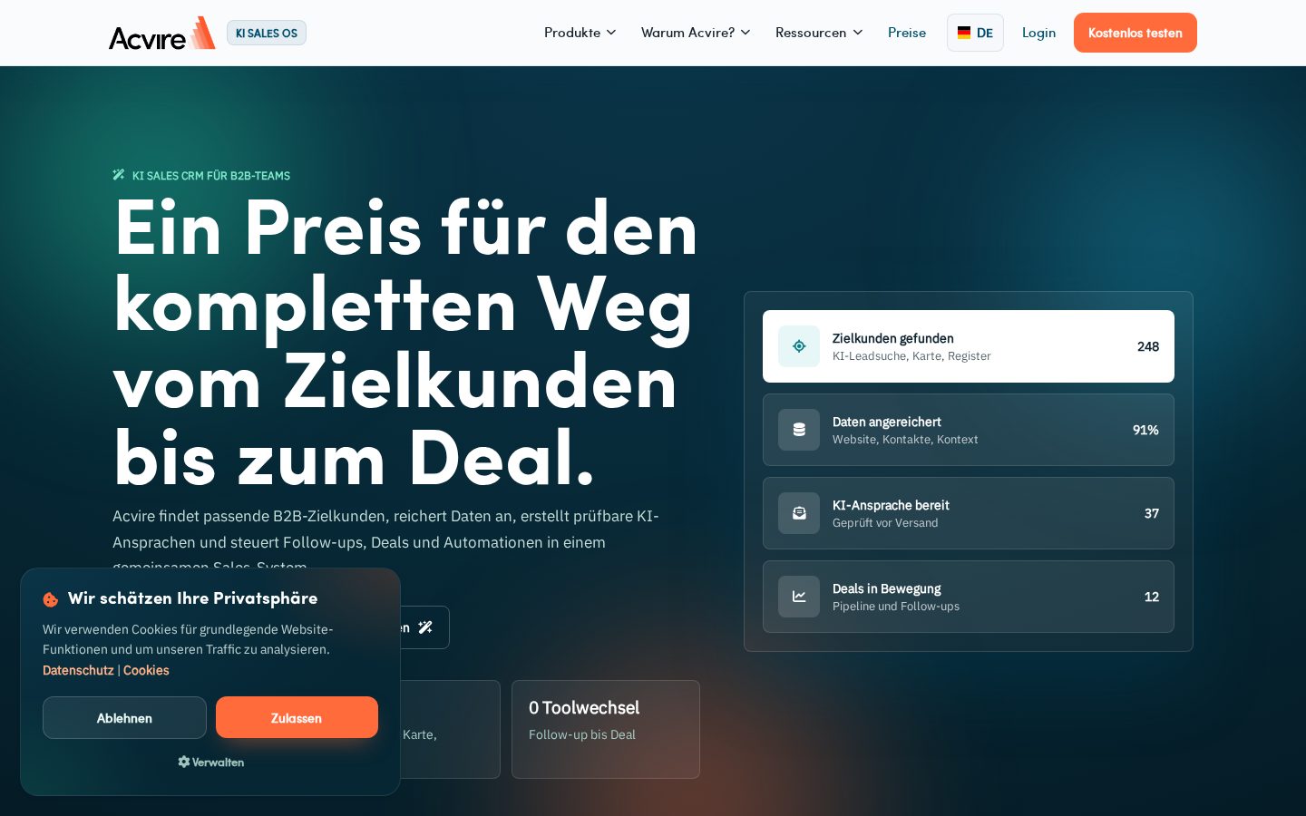 Acvire Pricing