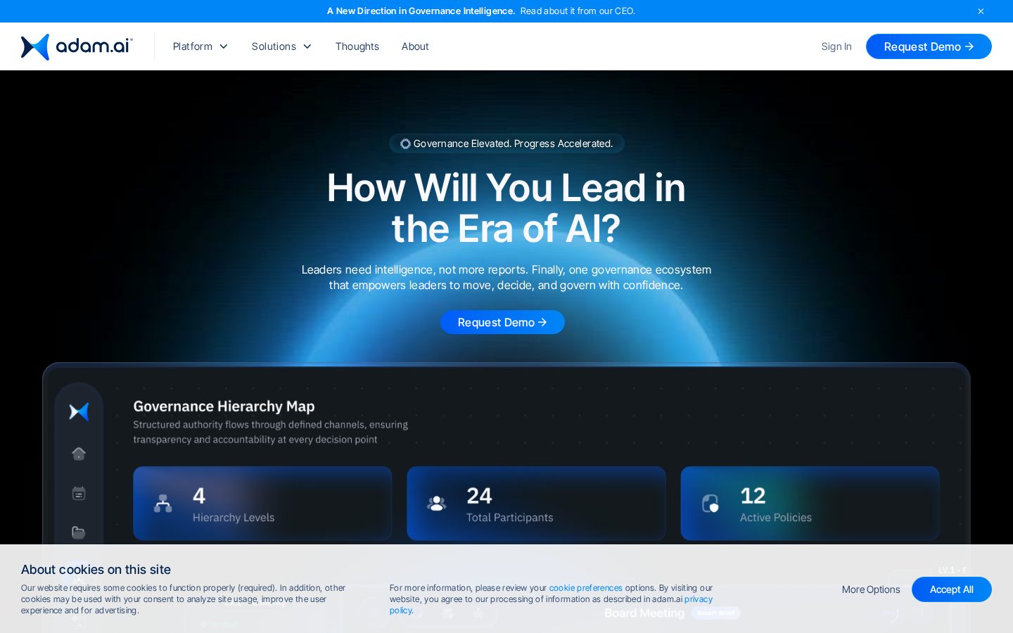 adam.ai Homepage