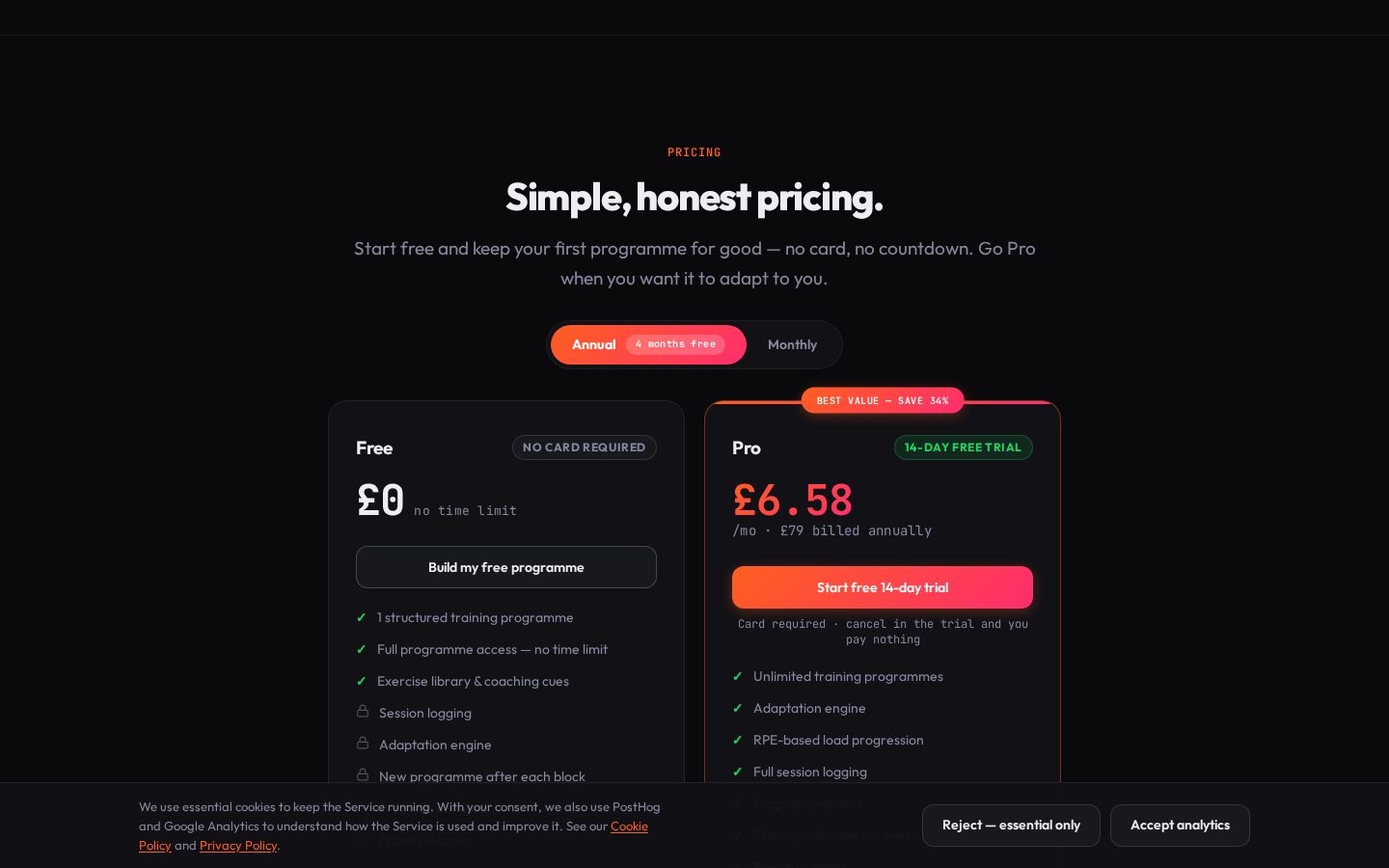 Adaptiv Performance Pricing