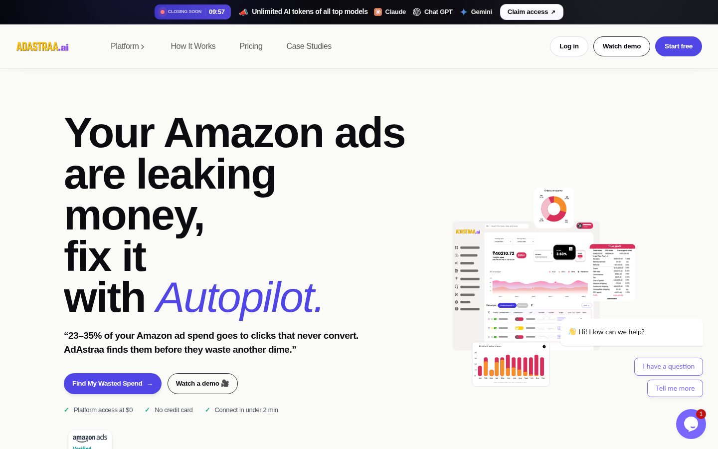 AdAstraa Ai Homepage