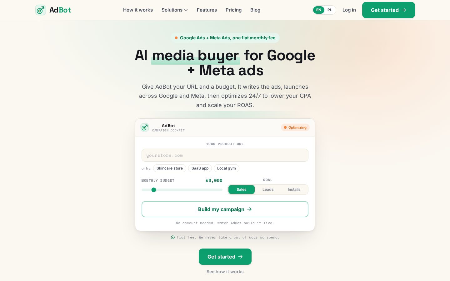 Adbot Homepage