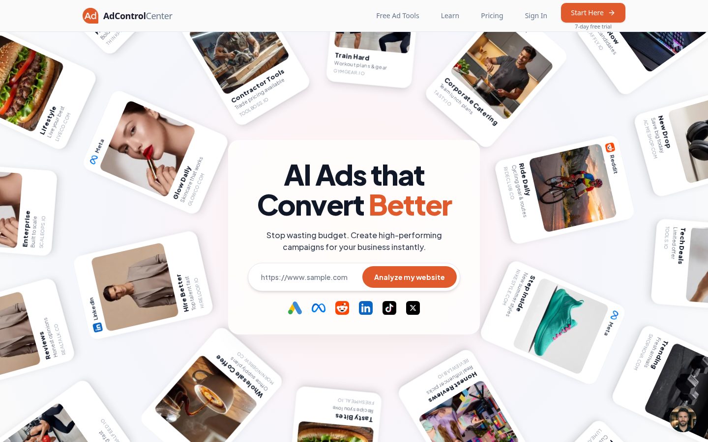 adcontrolcenter.com Homepage