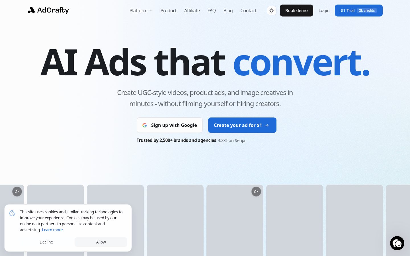 AdCrafty Homepage