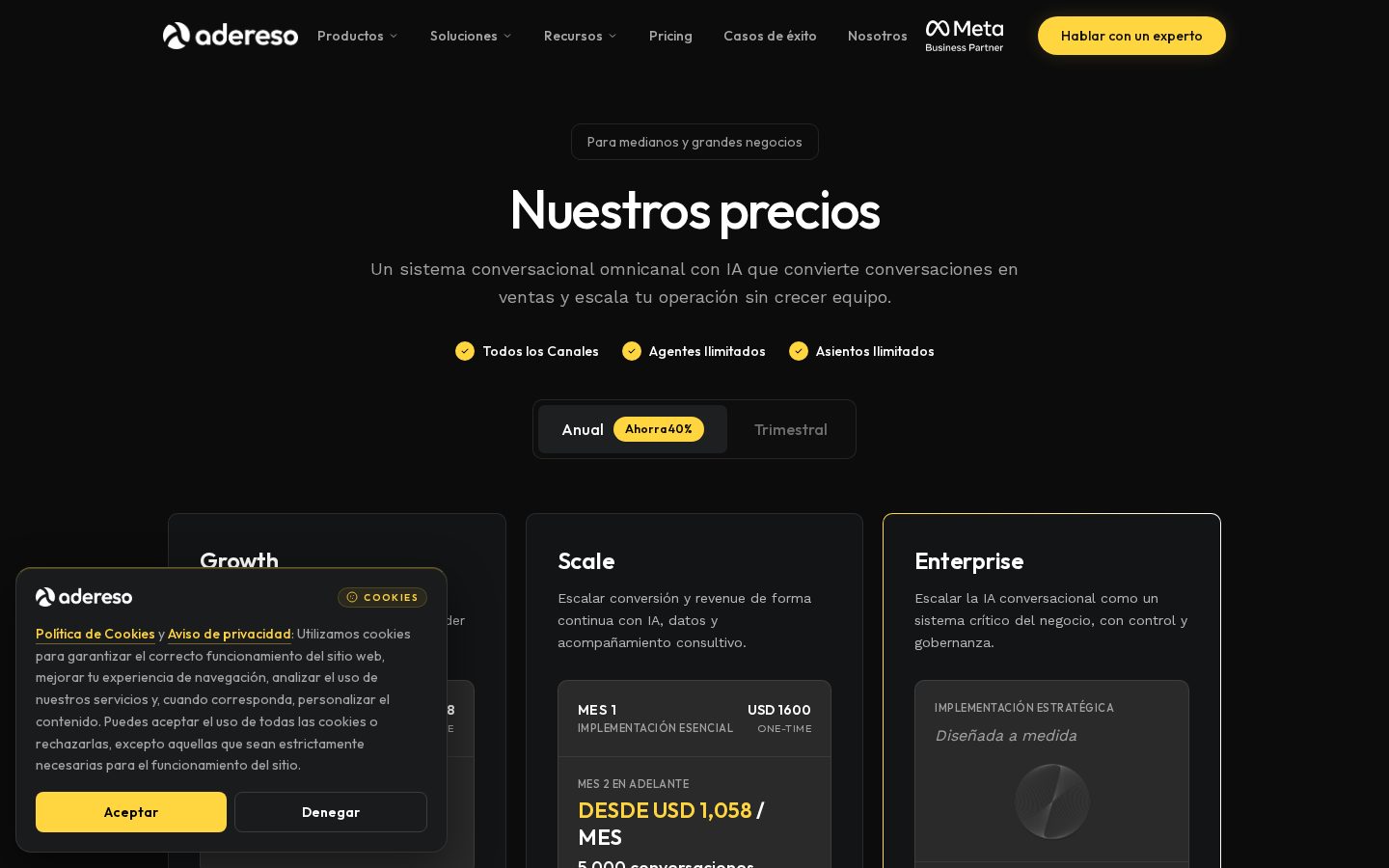 Adereso AI Pricing