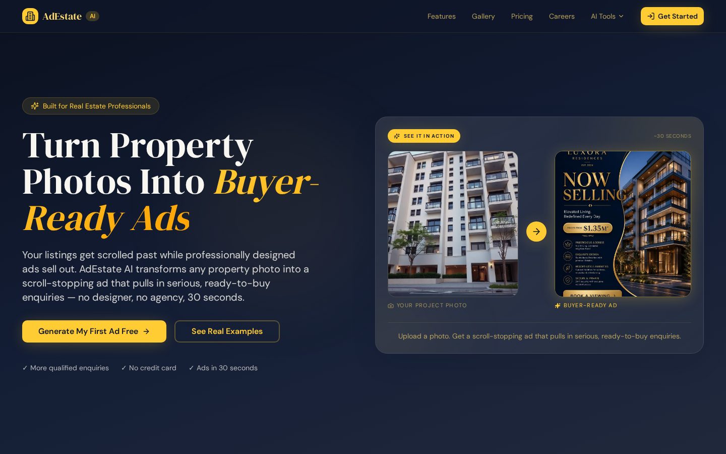 AdEstate AI Homepage