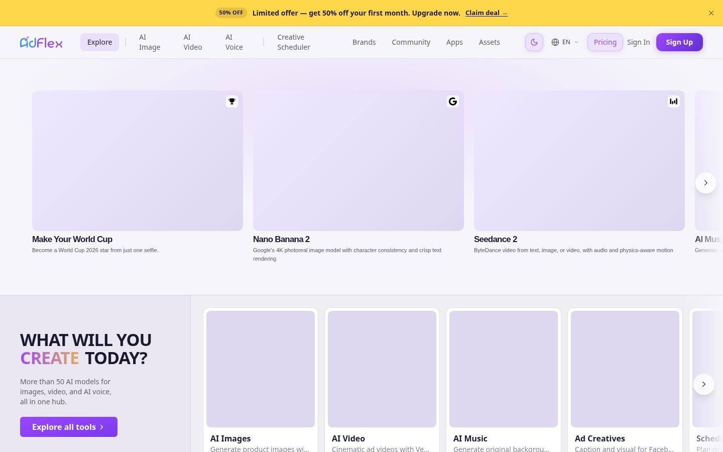 Adflex Homepage