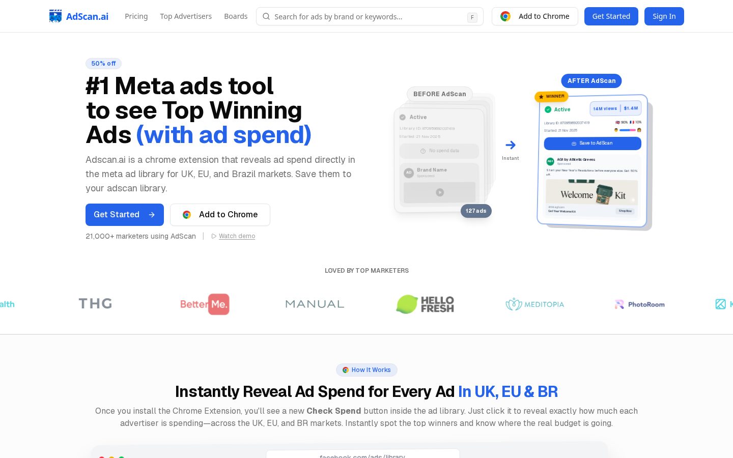 AdScan.ai Homepage