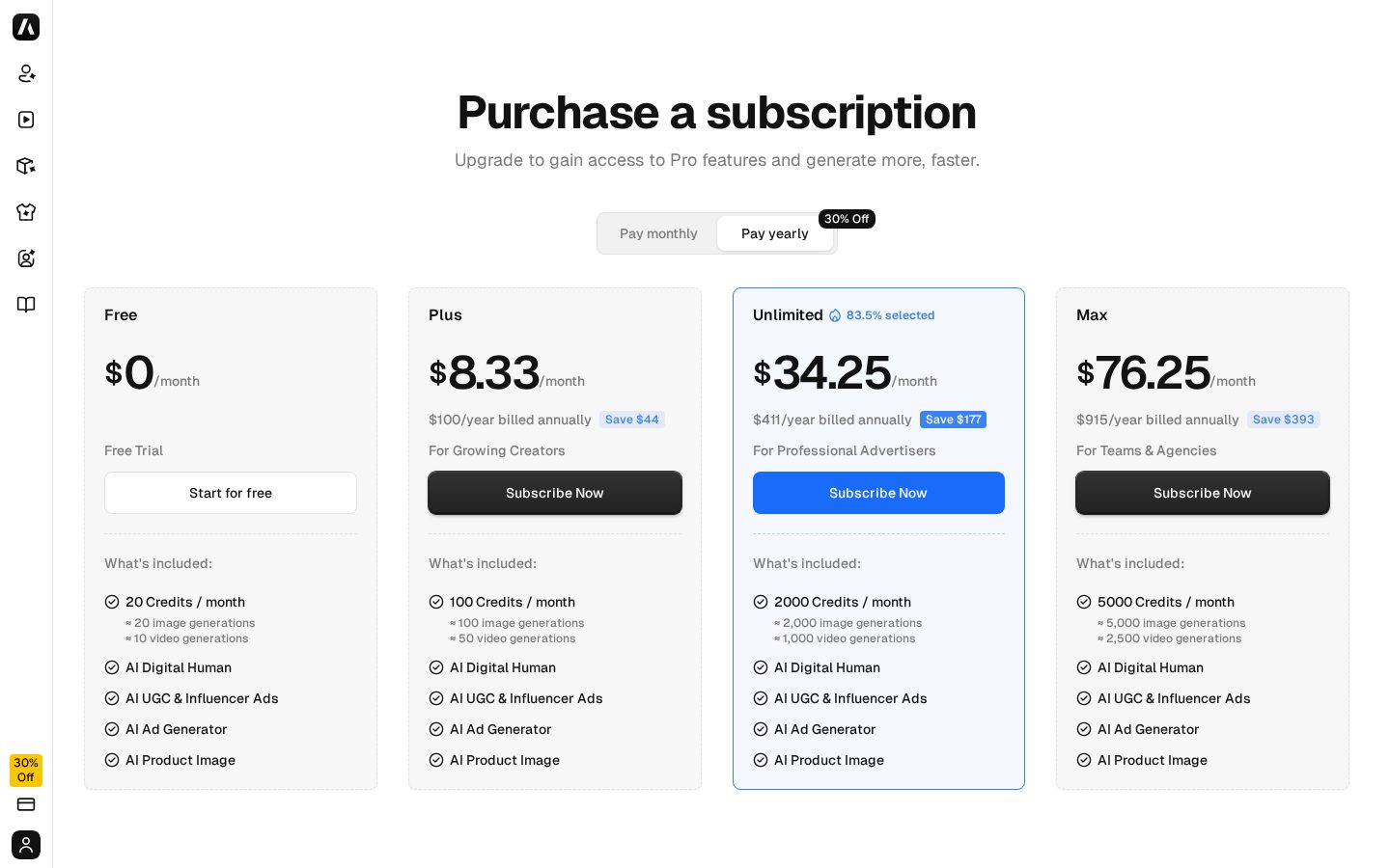 Adsmaker.ai Pricing